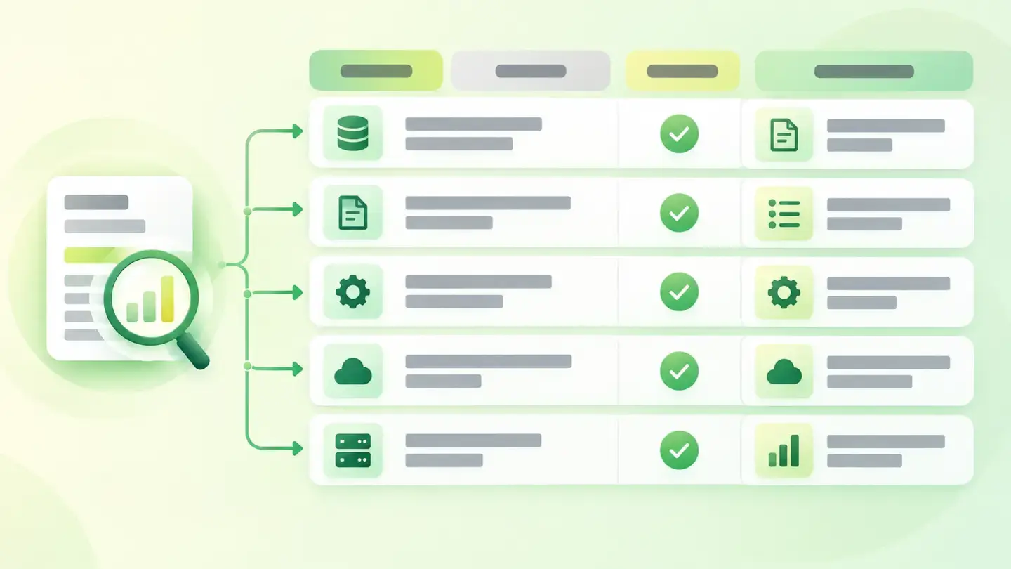 Tabla con los cinco datos que comprueba el hallazgo y qué declara cada uno